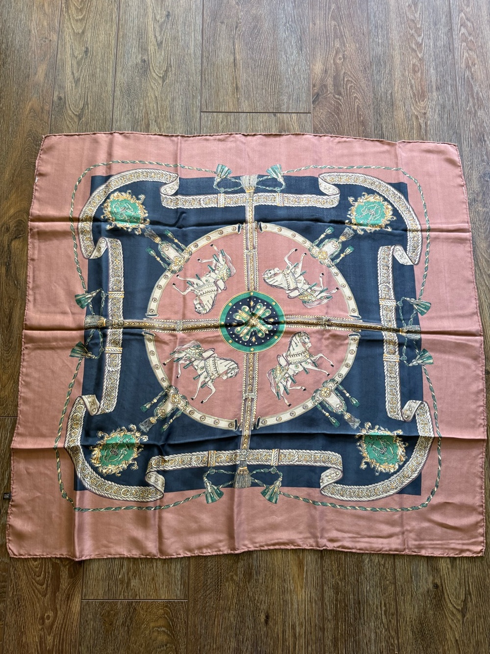 Vintage Valerie Steven’s Equestrian Silk Scarf - Picture 6 of 8
